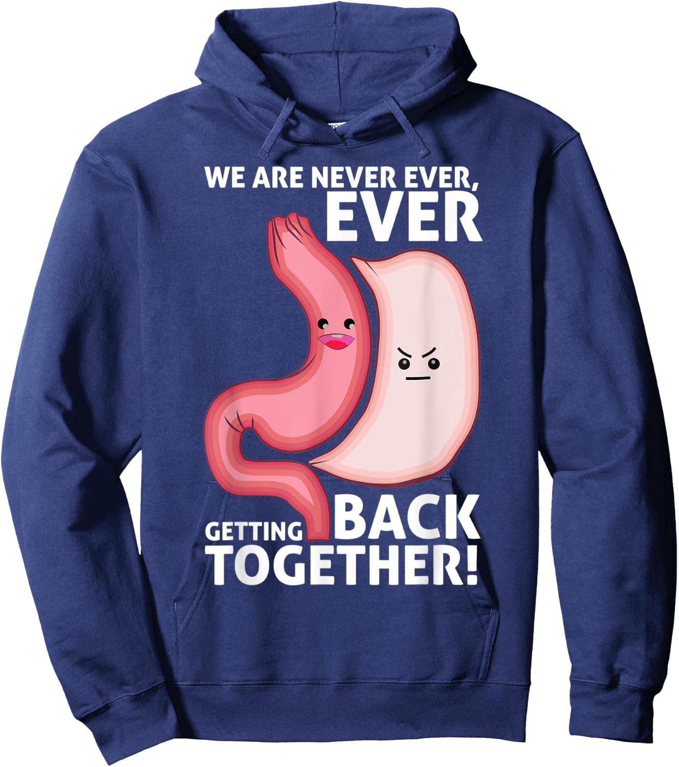 Gastric Stomach Surgery Weight Loss Medical Awareness Hoodie - Hoodie | Navy