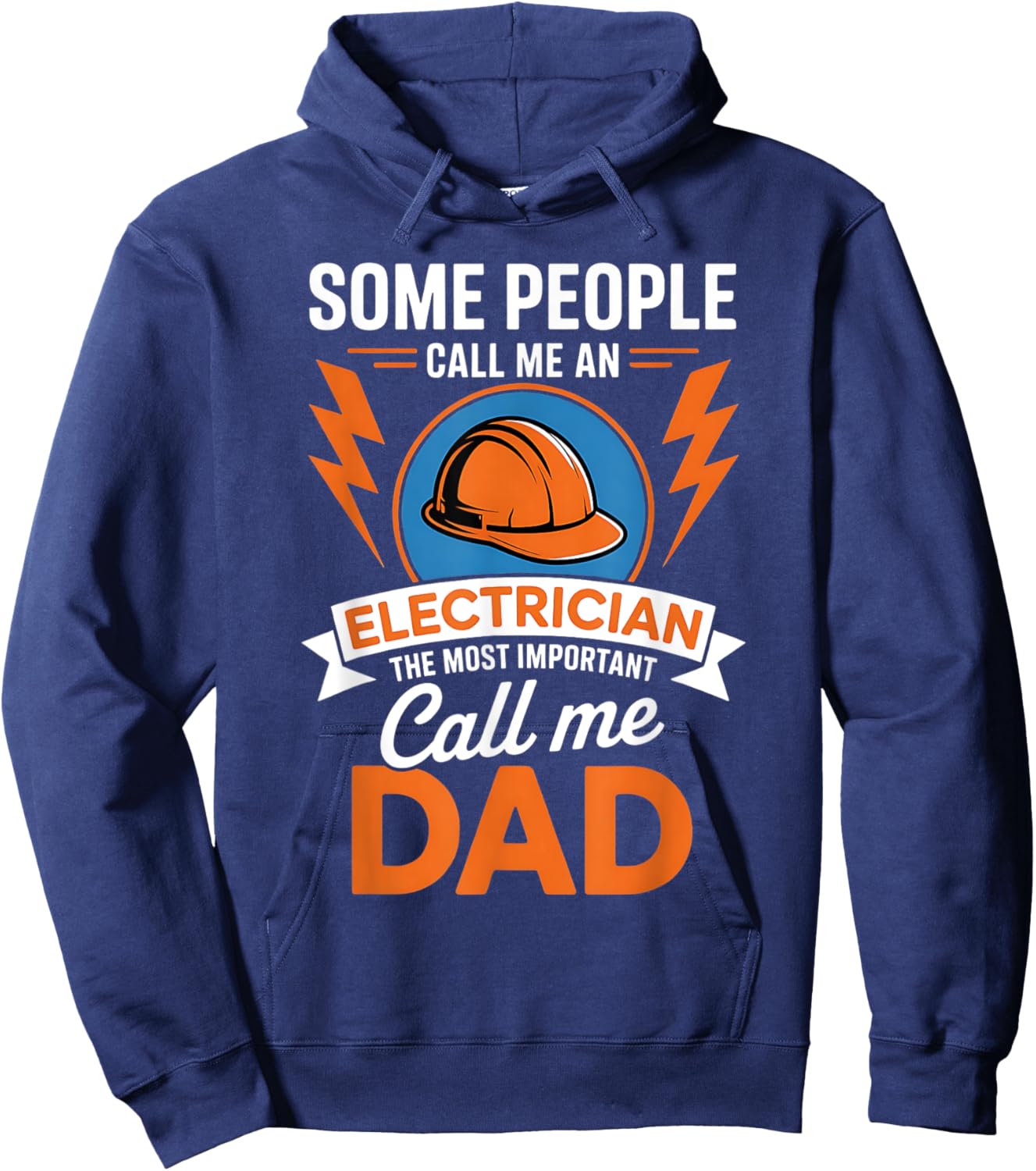 Citation de père électricien Hoodie - Hoodie | Navy