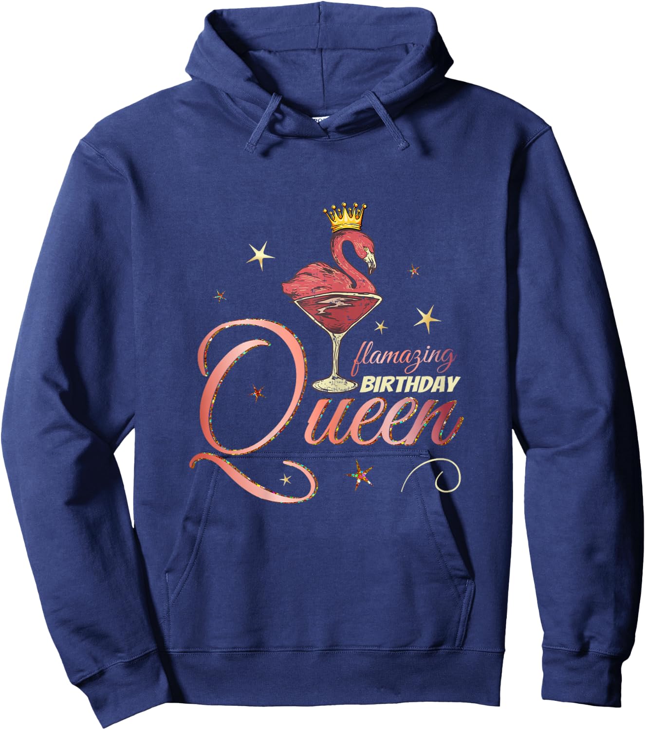 Flamazing Flamingo Birthday Gift Hoodie - Hoodie | Navy