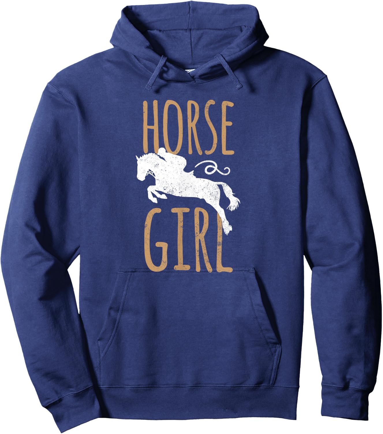 Horse Girl Shirt Cute Horseback Riding & Horse Lover Gift Hoodie - Hoodie | Navy