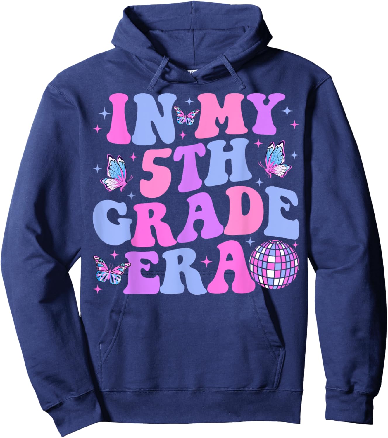 In My 5th Grade Era Back To School Fifth Grade Teacher Hoodie - Hoodie | Navy