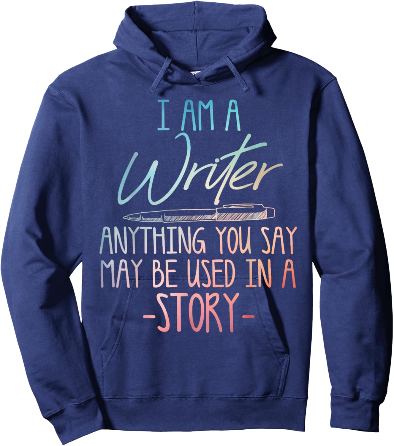 Writer Art Women Writing Lover Author Poet Writer Hoodie - Hoodie | Navy