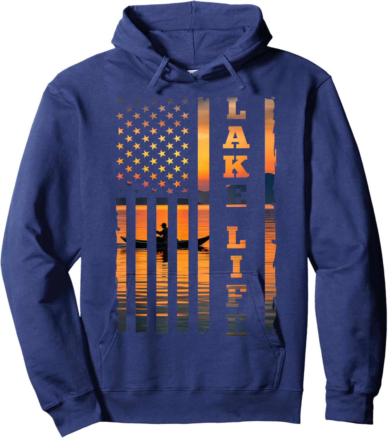Vintage Lake Life Hoodie - Hoodie | Navy