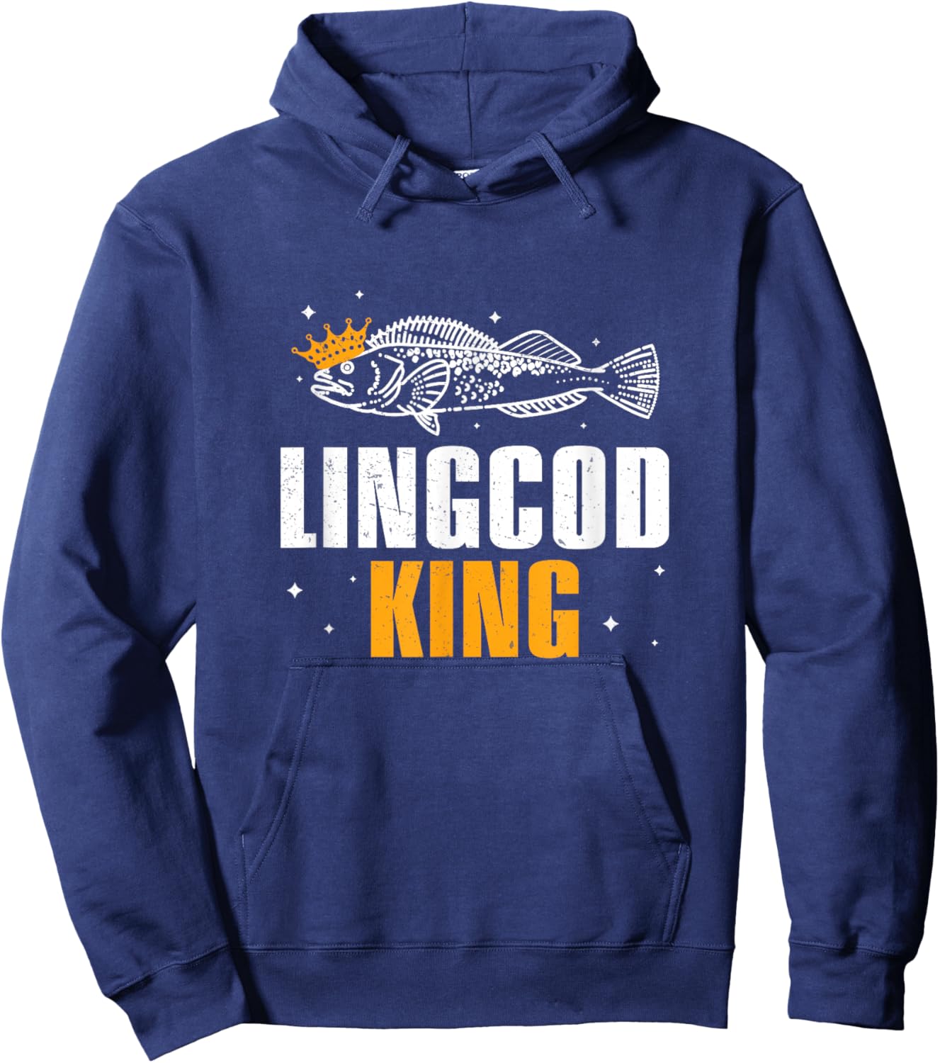 Awesome Lingcod King For Lingcod Fish Hunters Lingcod Fisher Hoodie - Hoodie | Navy
