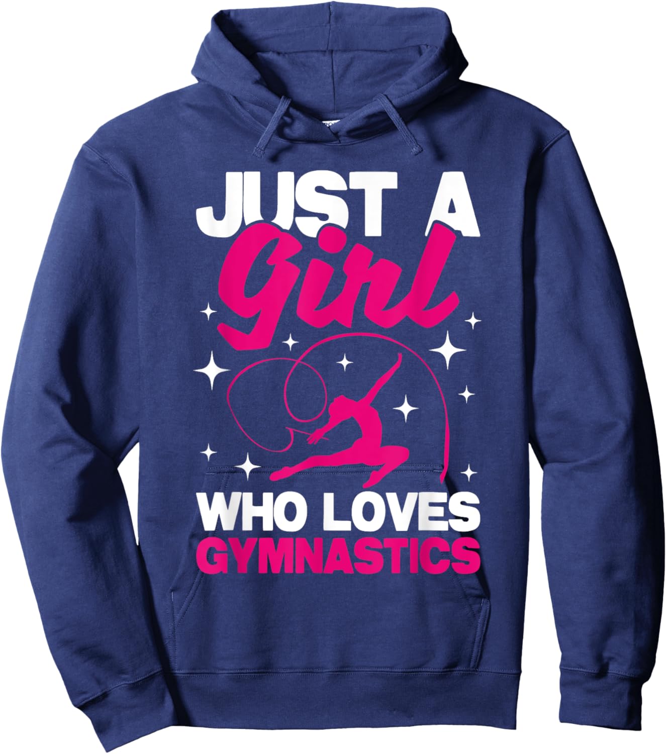 Just A Girl Who Loves Gymnastics - Gymnast Coach Aerobics Hoodie - Hoodie | Navy