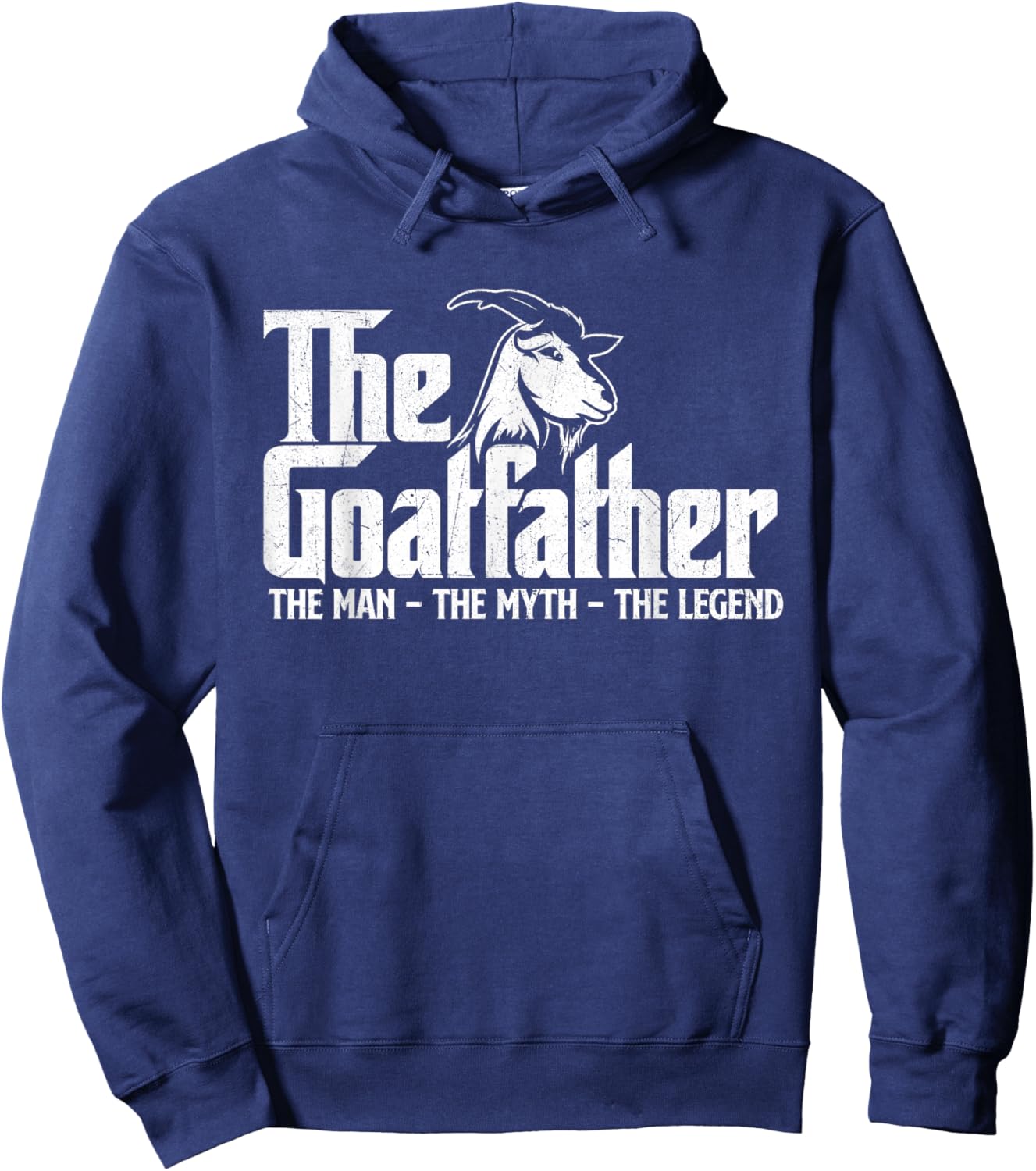 The Goatfather - Goat Owner Animal Farmer Rancher Farming Hoodie - Hoodie | Navy