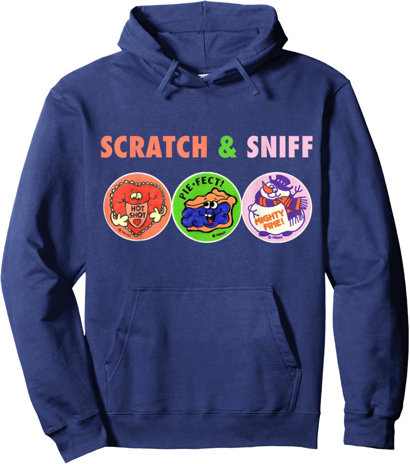 Scratch And Sniff Sticker Ice Cream, Scooper Dooper! Vintage Men Women Kids Hoodie - Hoodie | Navy