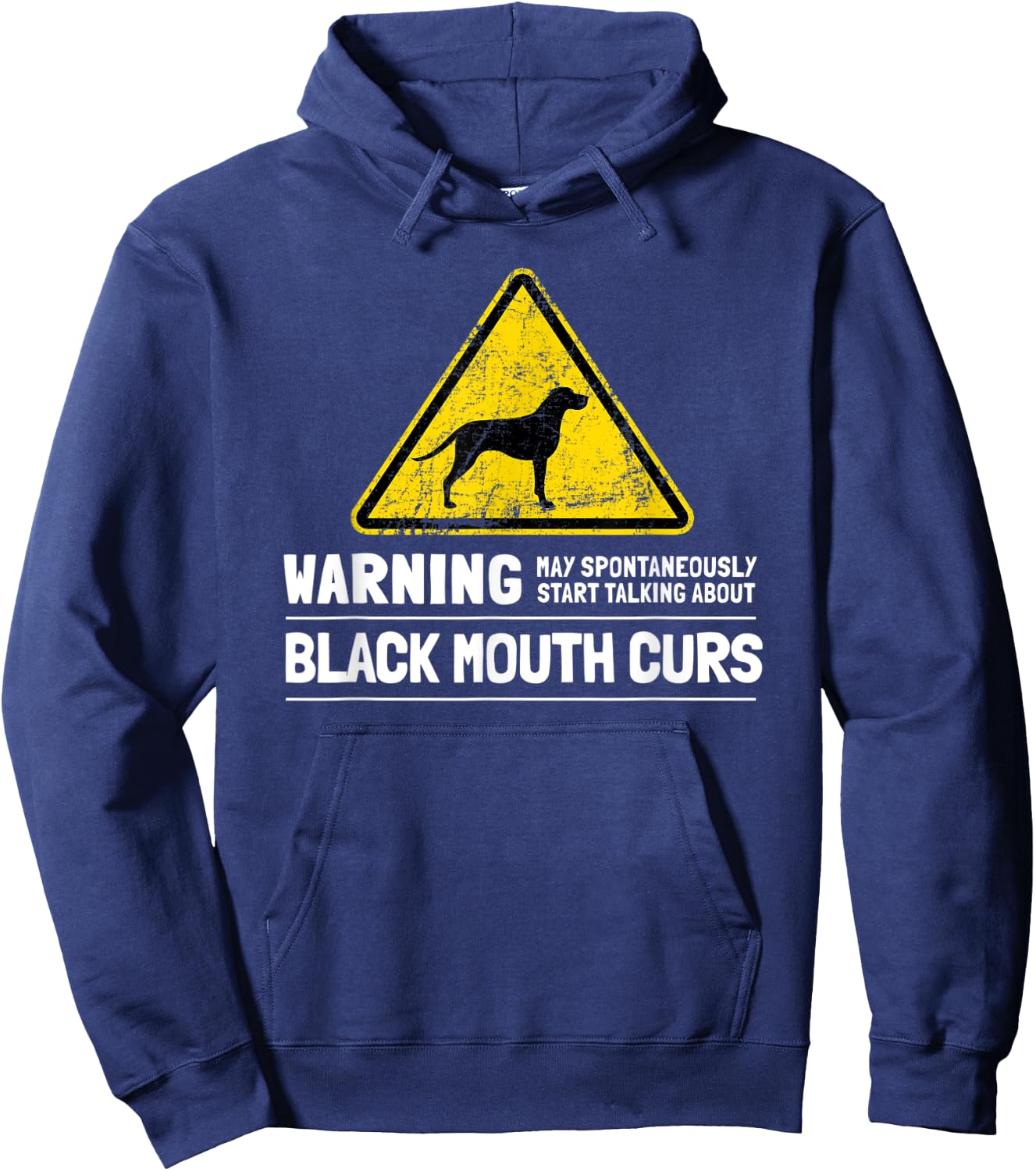 Black Mouth Cur Hoodie - Hoodie | Navy