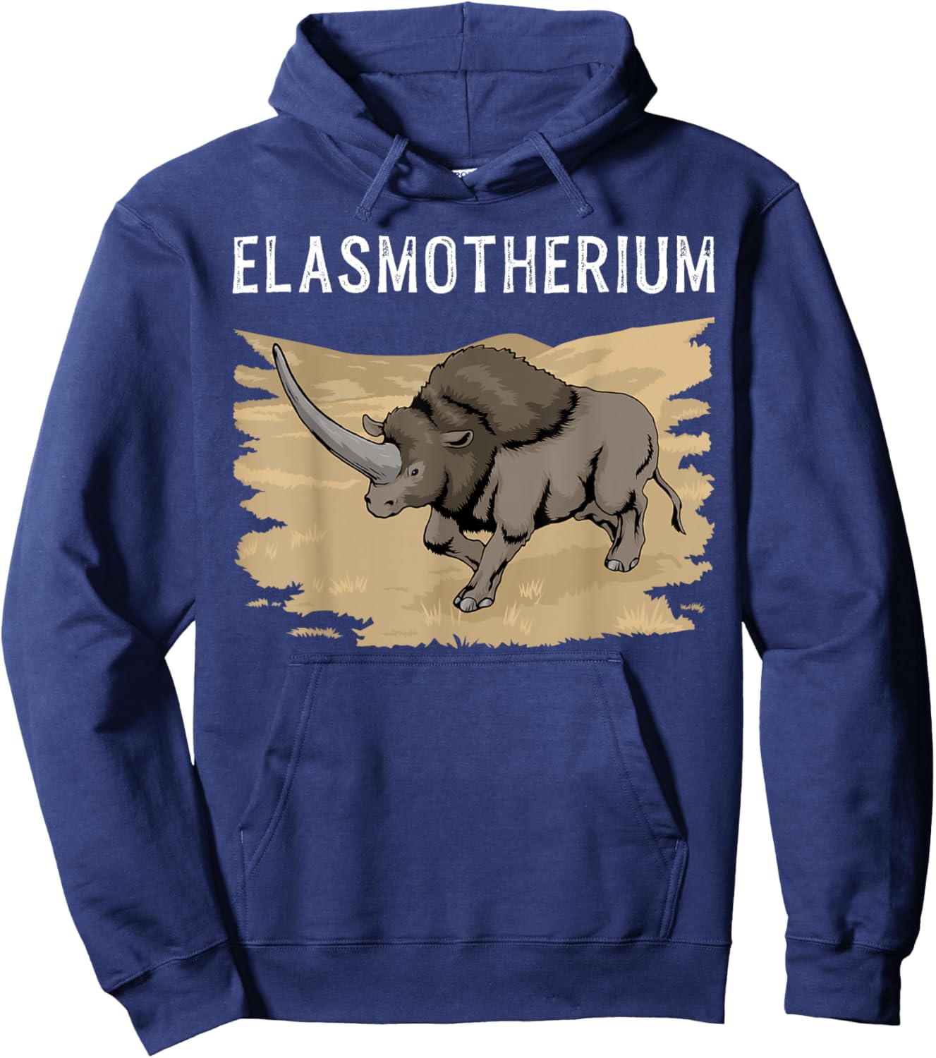 Elasmotherium Piacenzian Sibiricum Extinct Rhinocerus Hoodie - Hoodie | Navy