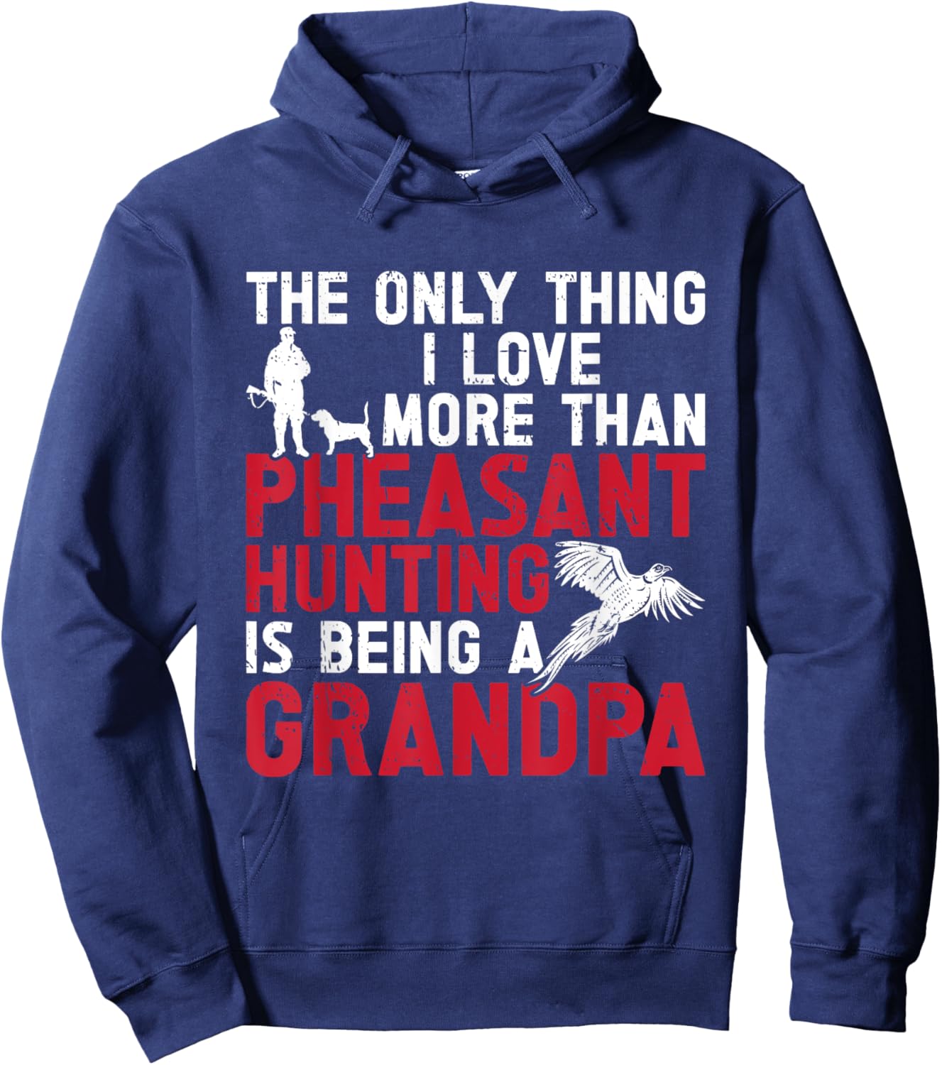 Pheasant Hunting Bird Hunter Hunting Grandpa Men Hoodie - Hoodie | Navy