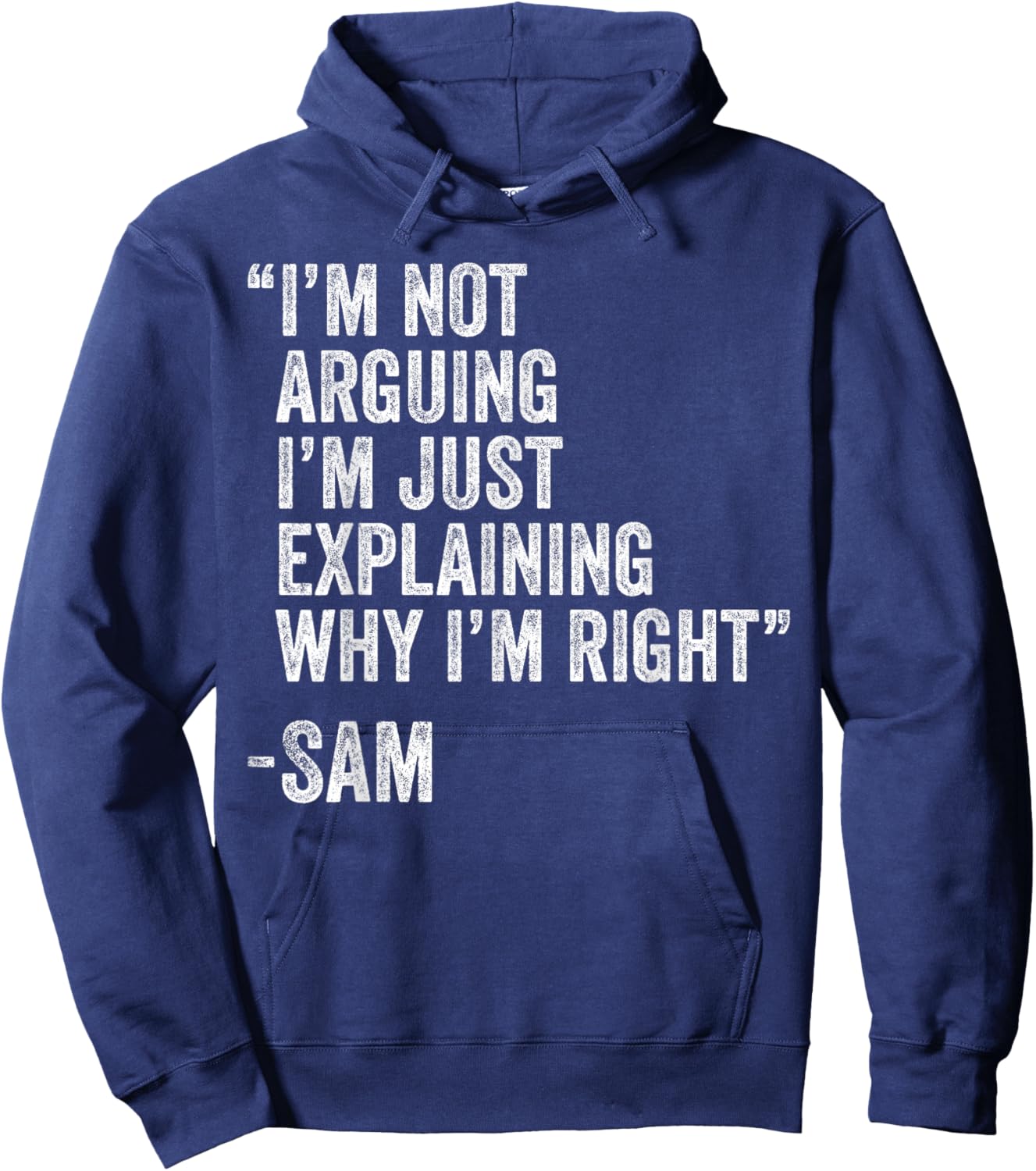 Sam Quote Funny Birthday Custom Name Idea Engineer Hoodie - Hoodie | Navy