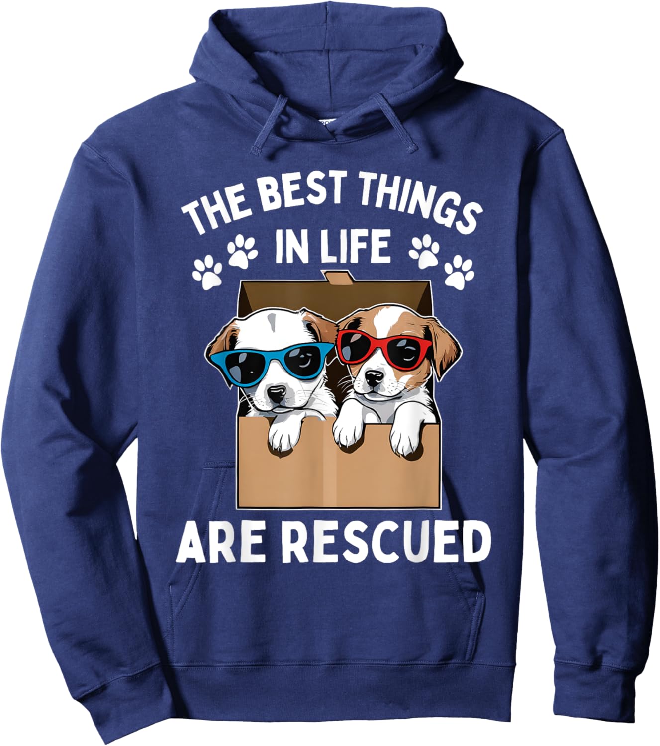 Cool Animal Rescue Art Women Animal Rescuer Lover Hoodie - Hoodie | Navy