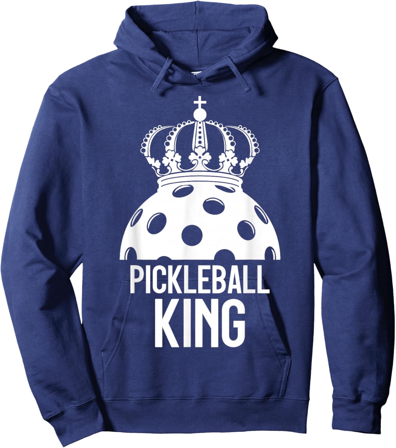 Pickleball Player PICKLEBALL KING Hoodie - Hoodie | Navy