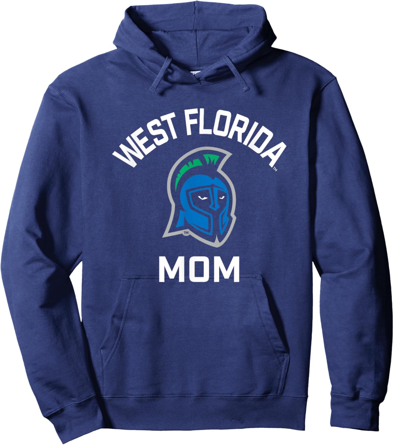 University of West Florida UWF Argonauts Arched Mom Hoodie - Hoodie | Navy