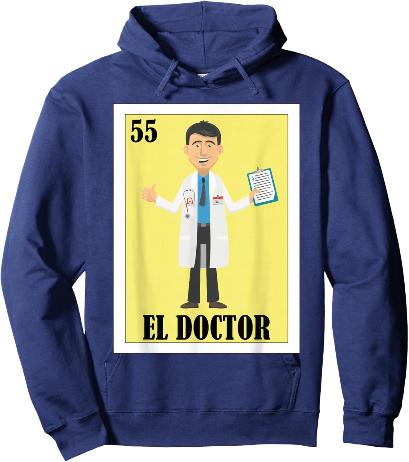 Funny Mexican Design for Health Staff - El Doctor Hoodie - Hoodie | Navy