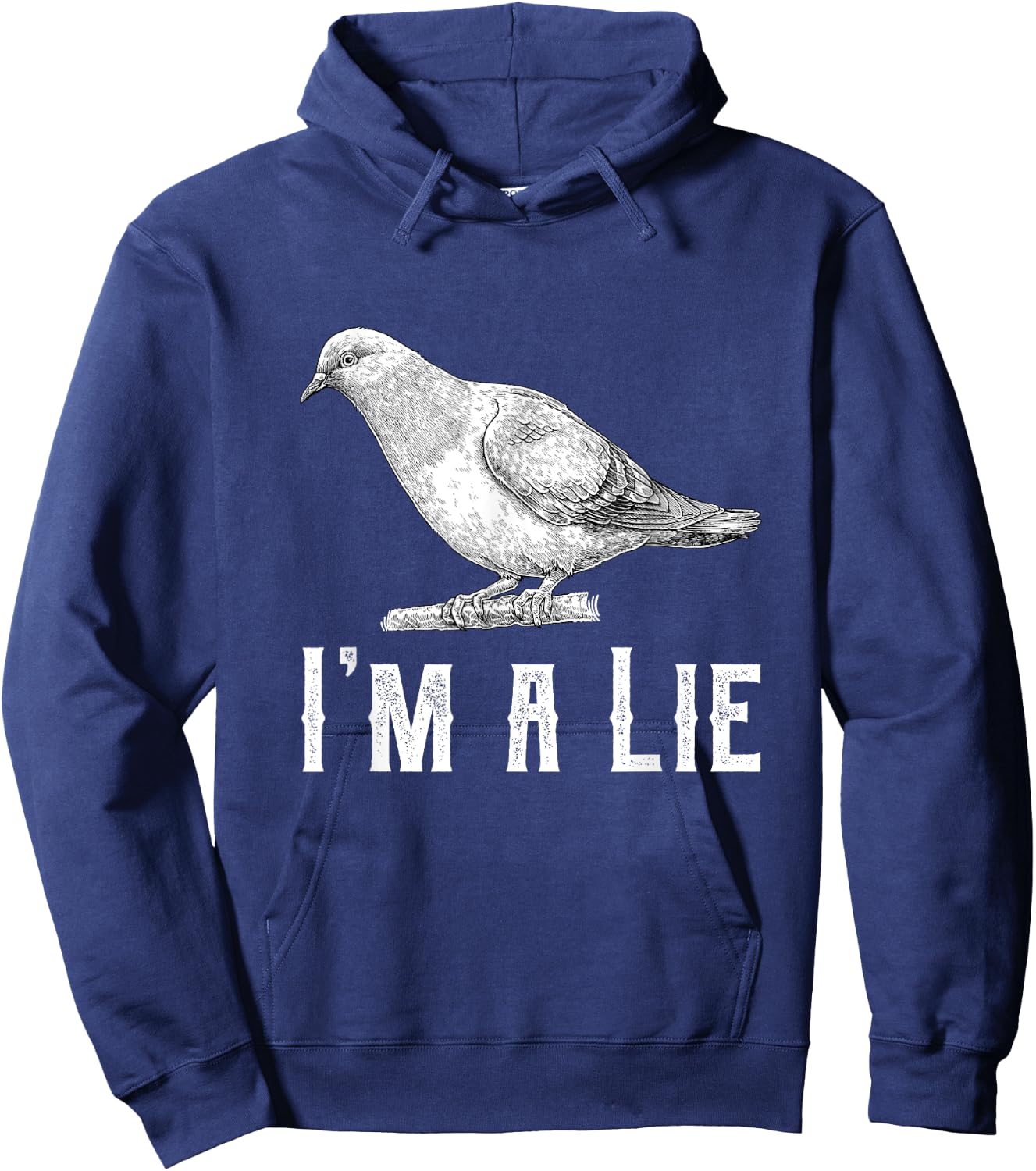 Vintage I Am A Lie Bird Aren't Real Spies Awesome Cute Gift Hoodie - Hoodie | Navy