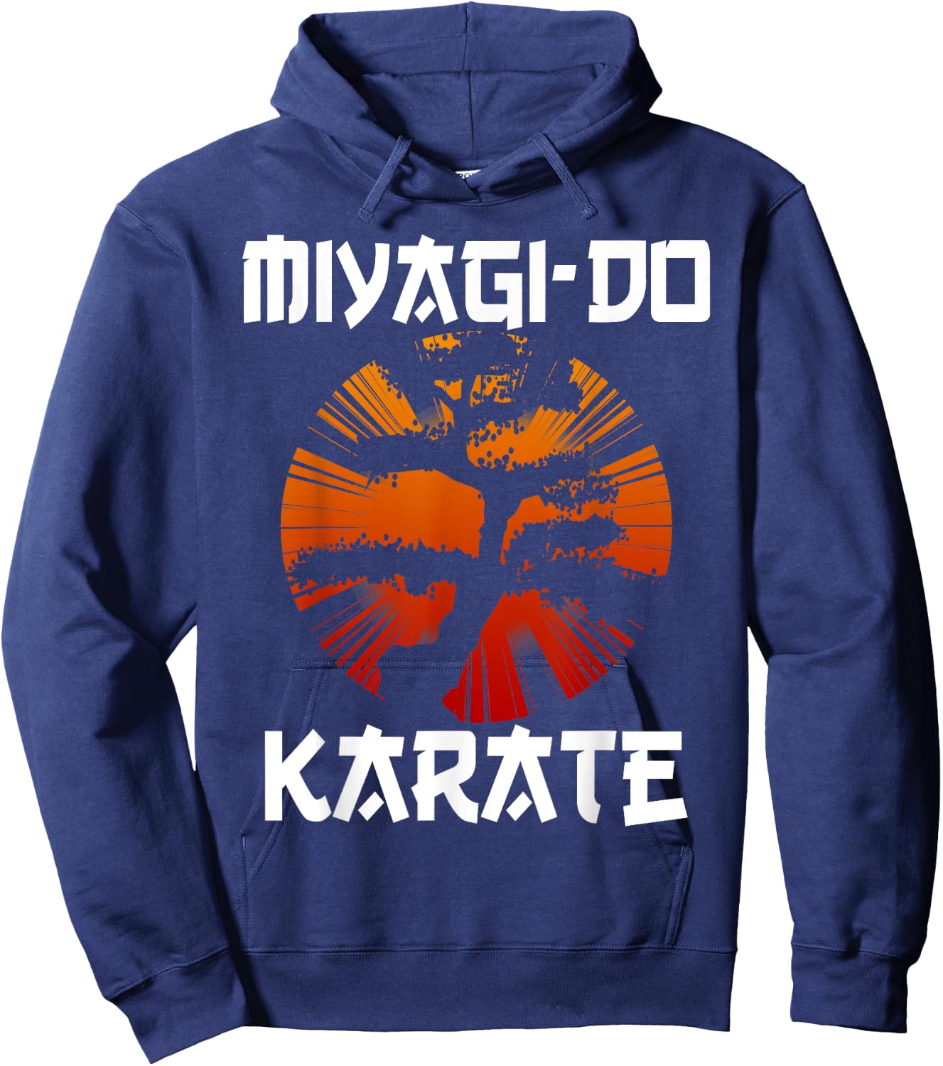 Retro Vintage Miyagi-Do Karate Life Bonsai Tree Martial Arts Hoodie - Hoodie | Navy