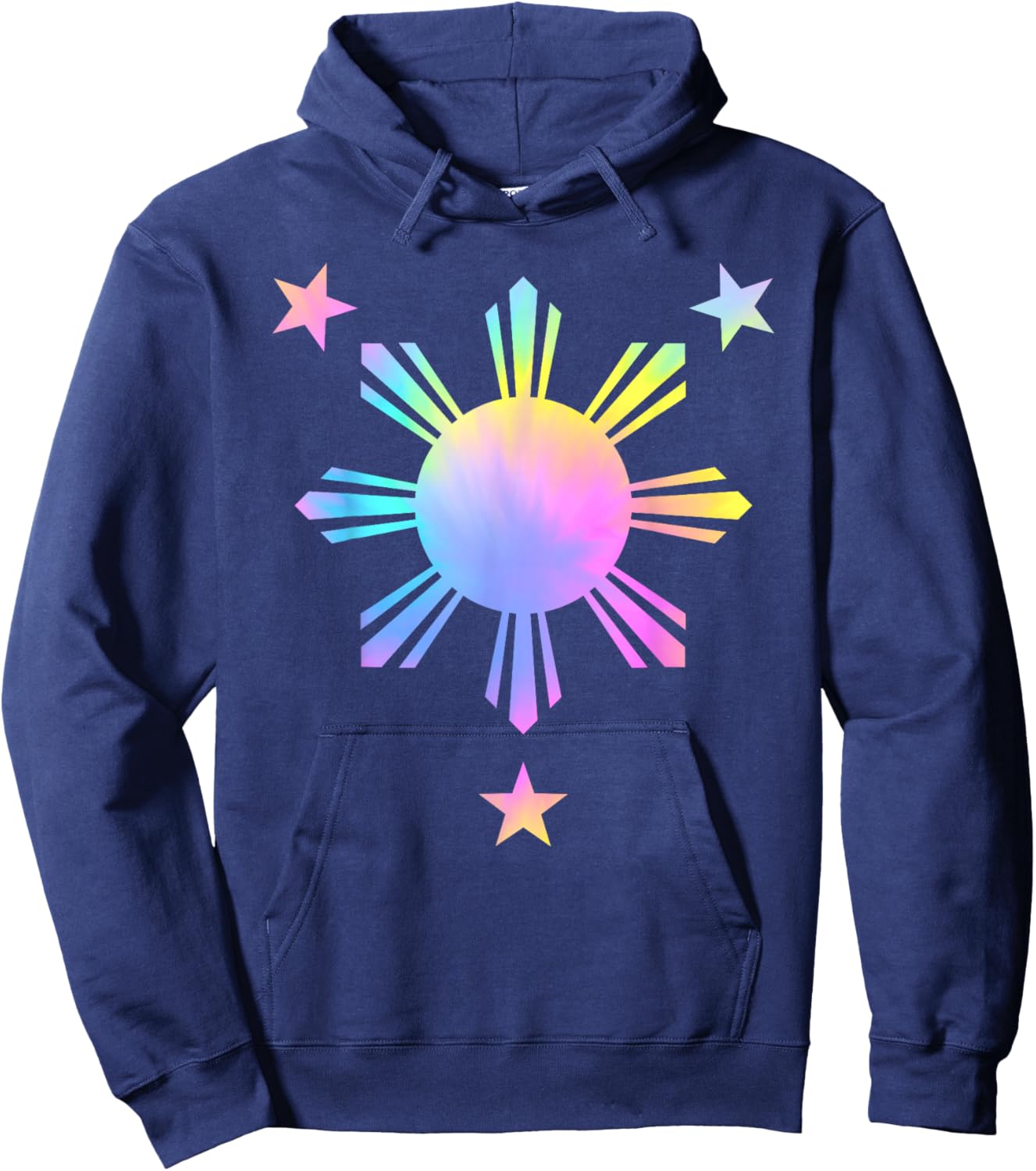 Tie Dye Philippines Flag Cute Filipino Pinoy Filipina Girls Hoodie - Hoodie | Navy