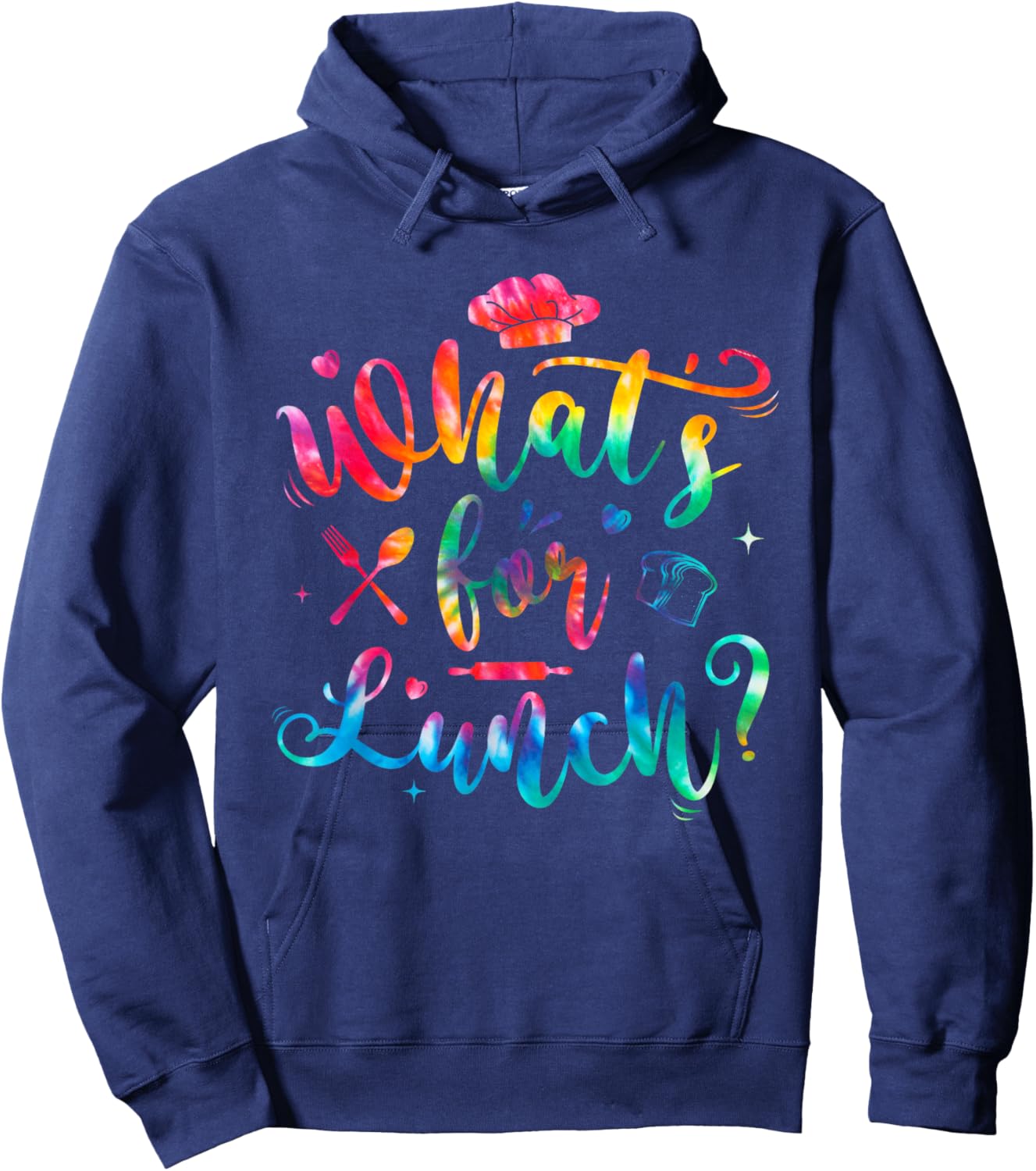 Whats for Lunch Funny Lunch Lady Hoodie - Hoodie | Navy