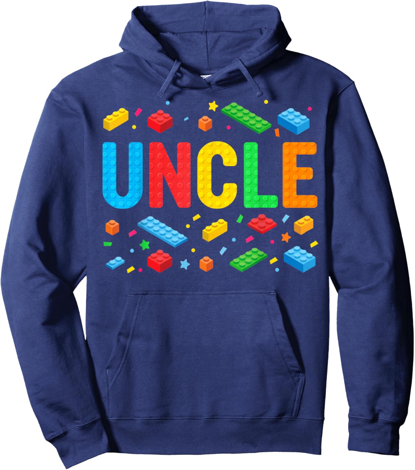 Uncle Master Builder Building Bricks Blocks Family Matching Hoodie - Hoodie | Navy