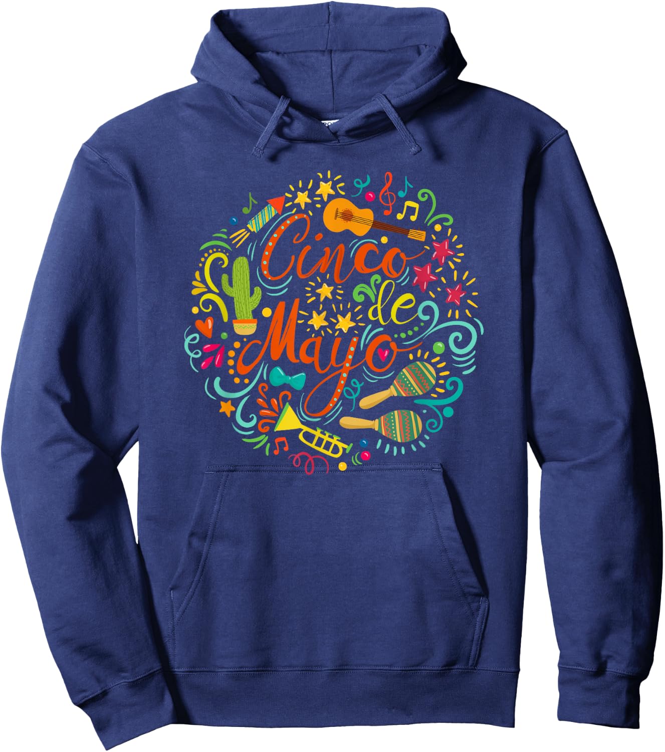 Cinco De Mayo Party Men Women Mexican Fiesta Taco Hoodie - Hoodie | Navy