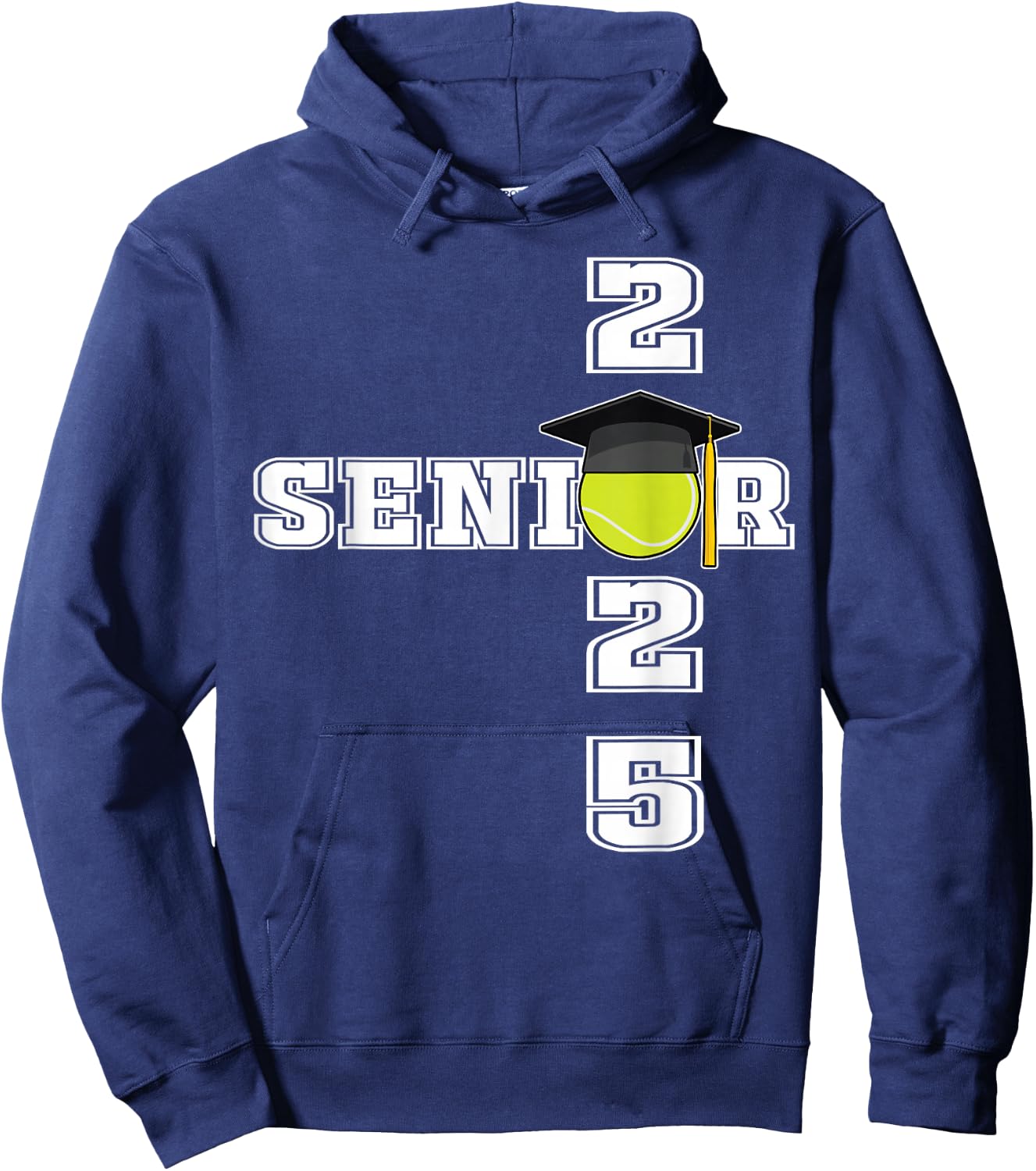 Class of 2025 Tennis Senior Gifts | Senior 2025 Tennis Hoodie - Hoodie | Navy
