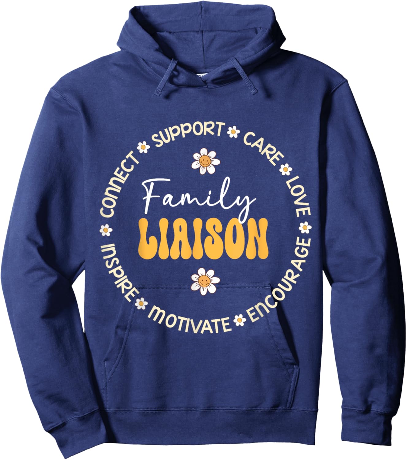 Family Liaison Back to School Teacher Appreciation Week Hoodie - Hoodie | Navy