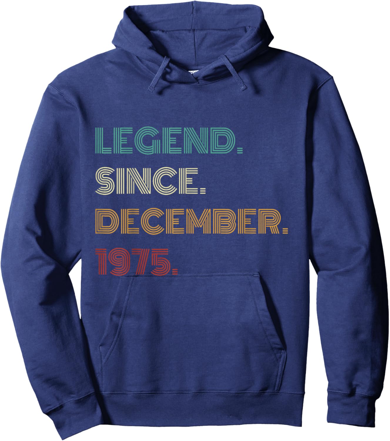 50 Years Old Legend Since December 1975 50th Birthday Hoodie - Hoodie | Navy