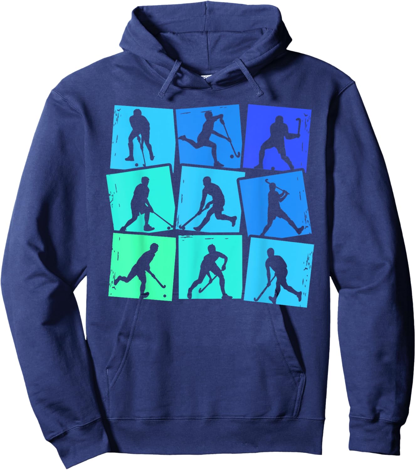 Feldhockey Hockeyspieler Kinder Herren Jungen Hockey Hoodie - Hoodie | Navy