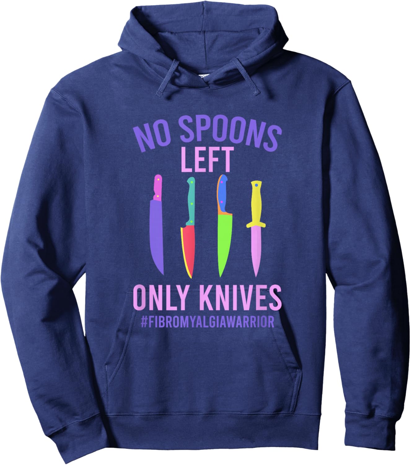Fibromyalgia Warrior Fibromyalgia Awareness Month Hoodie - Hoodie | Navy