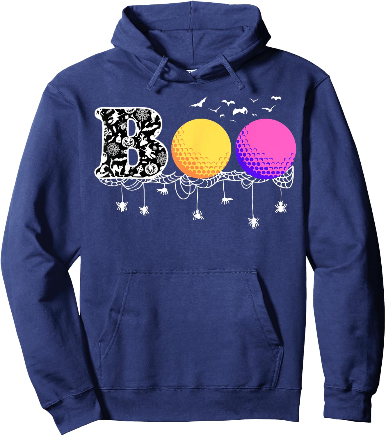Boo Golf Funny Halloween Golfing Sports Lover Hoodie - Hoodie | Navy