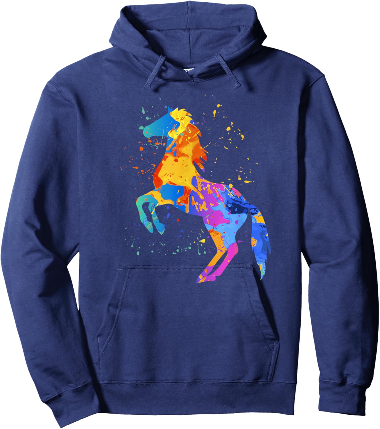 Horse Lover Clothing - Girls Women Horse Graphic Hoodie - Hoodie | Navy