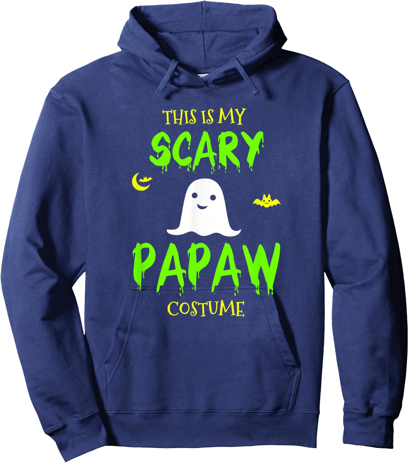 This Is My Scary Papaw Costume Halloween Lazy Easy Hoodie - Hoodie | Navy