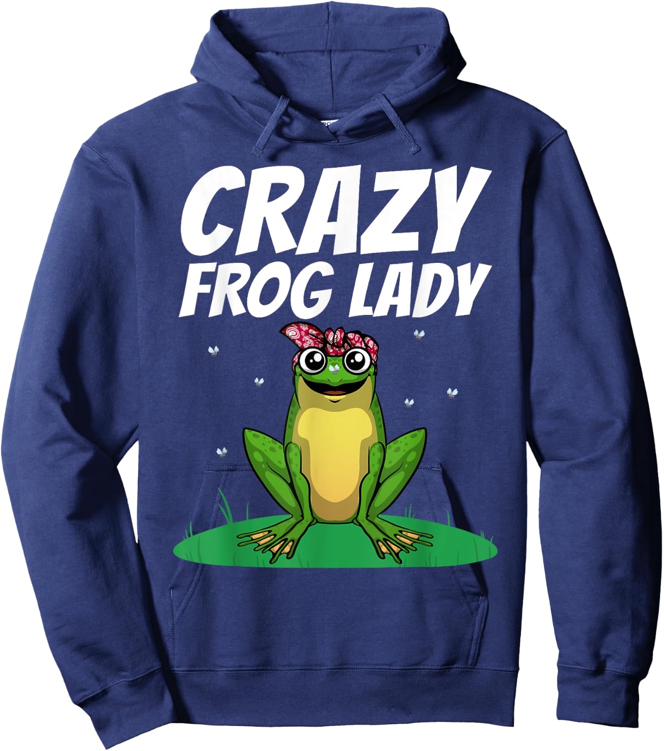 Funny Frog Gift Frog Lover Accessories & Stuff Women's Black Cute Frog Design Girls Teens Frog Amphibian Lover Hoodie - Hoodie | Navy