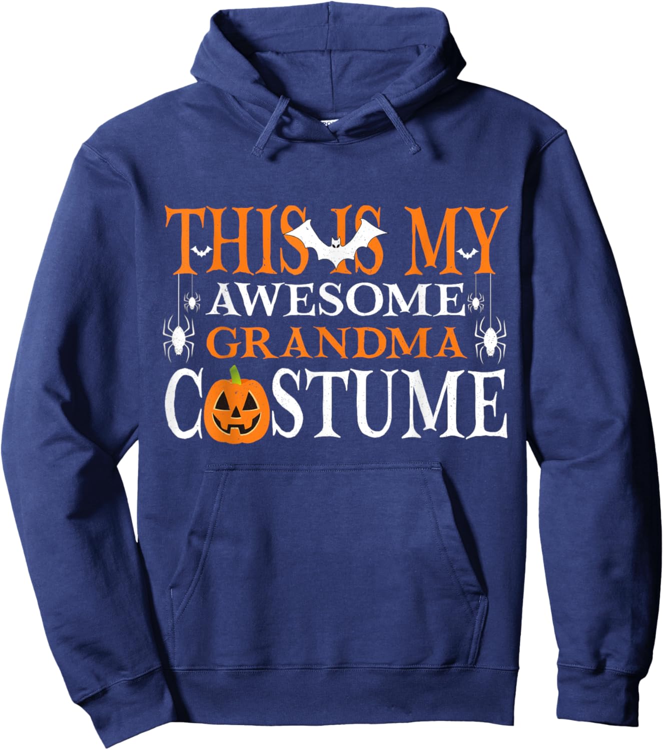 This Is My Awesome Grandma Costume Funny Halloween Hoodie - Hoodie | Navy