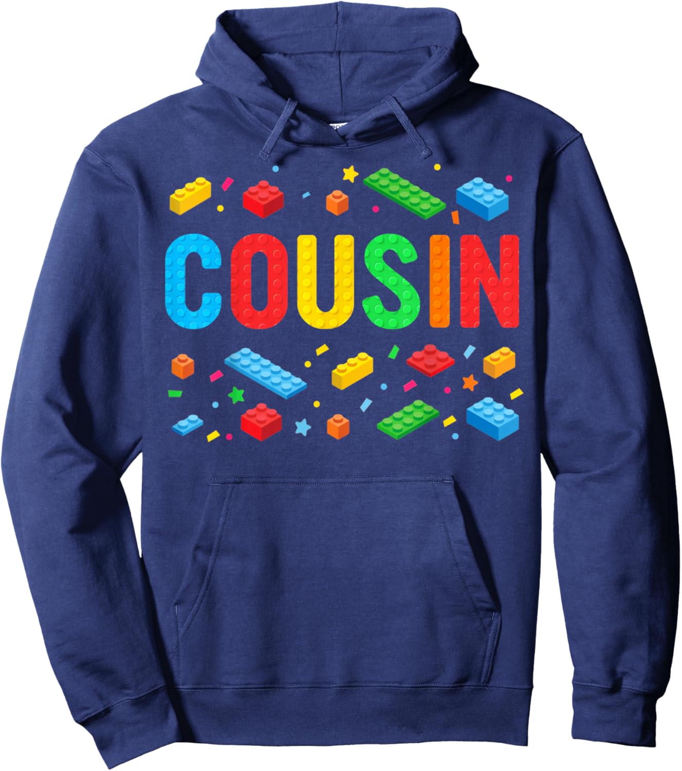 Cousin Master Builder Building Bricks Blocks Family Matching Hoodie - Hoodie | Navy