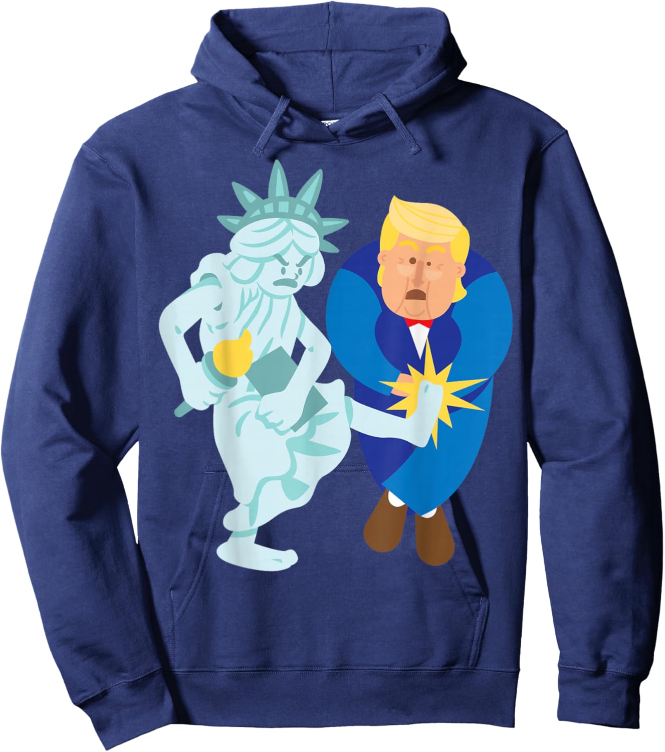 Liberty Kicks Trump 2020 Election Anti Donald Democrat Gift Hoodie - Hoodie | Navy