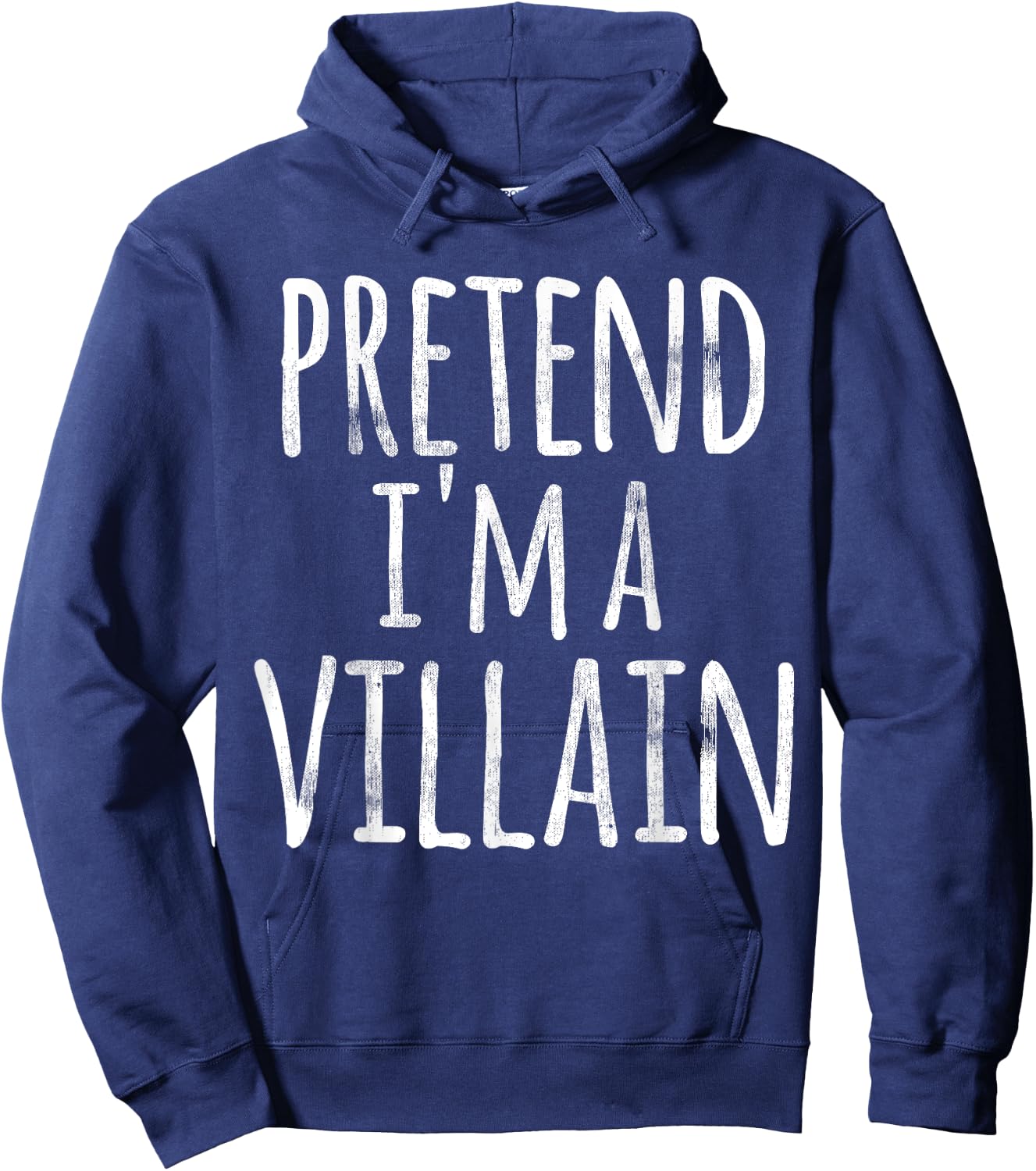 Funny Easy Lazy Halloween PRETEND I'M A VILLAIN COSTUME Hoodie - Hoodie | Navy
