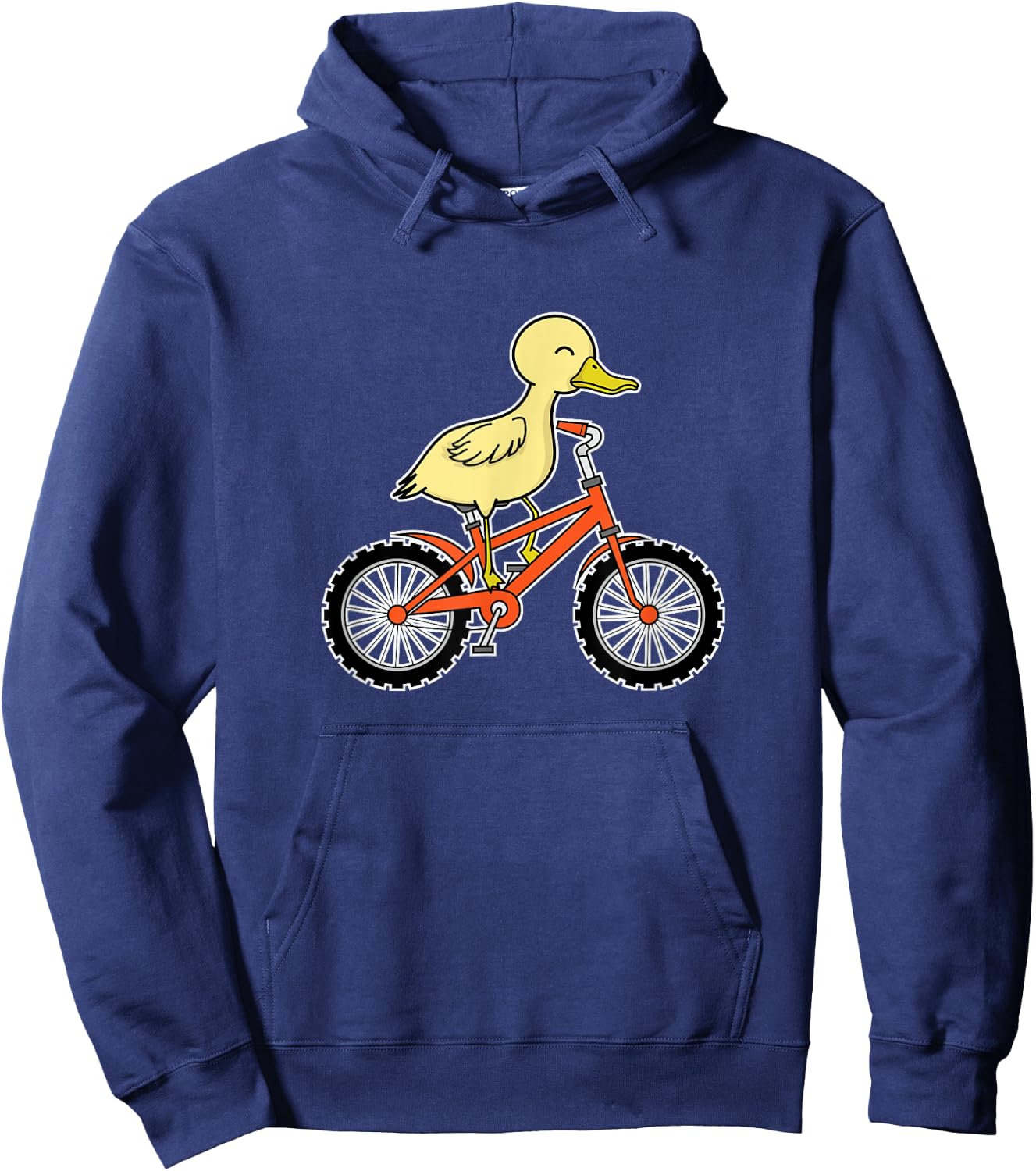 Duck with Bicycle Hoodie - Hoodie | Navy