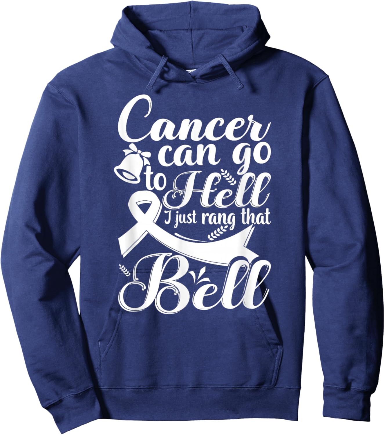 This Girl Got to Ring the Bell Chemo Grad Breast Cancer Hoodie - Hoodie | Navy