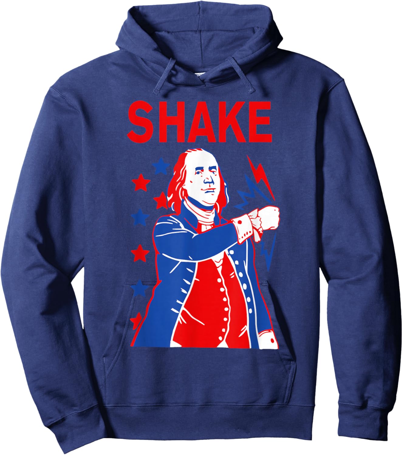 Funny Shake and Bake 4th of July Couple Matching Hoodie - Hoodie | Navy