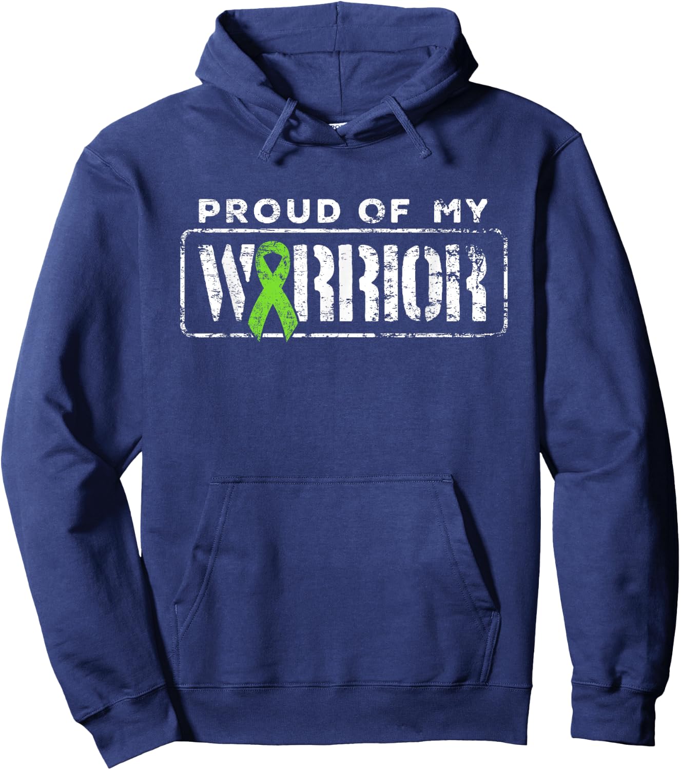 Non Hodgkins Lymphoma Cancer Support, Proud Family Warrior Hoodie - Hoodie | Navy