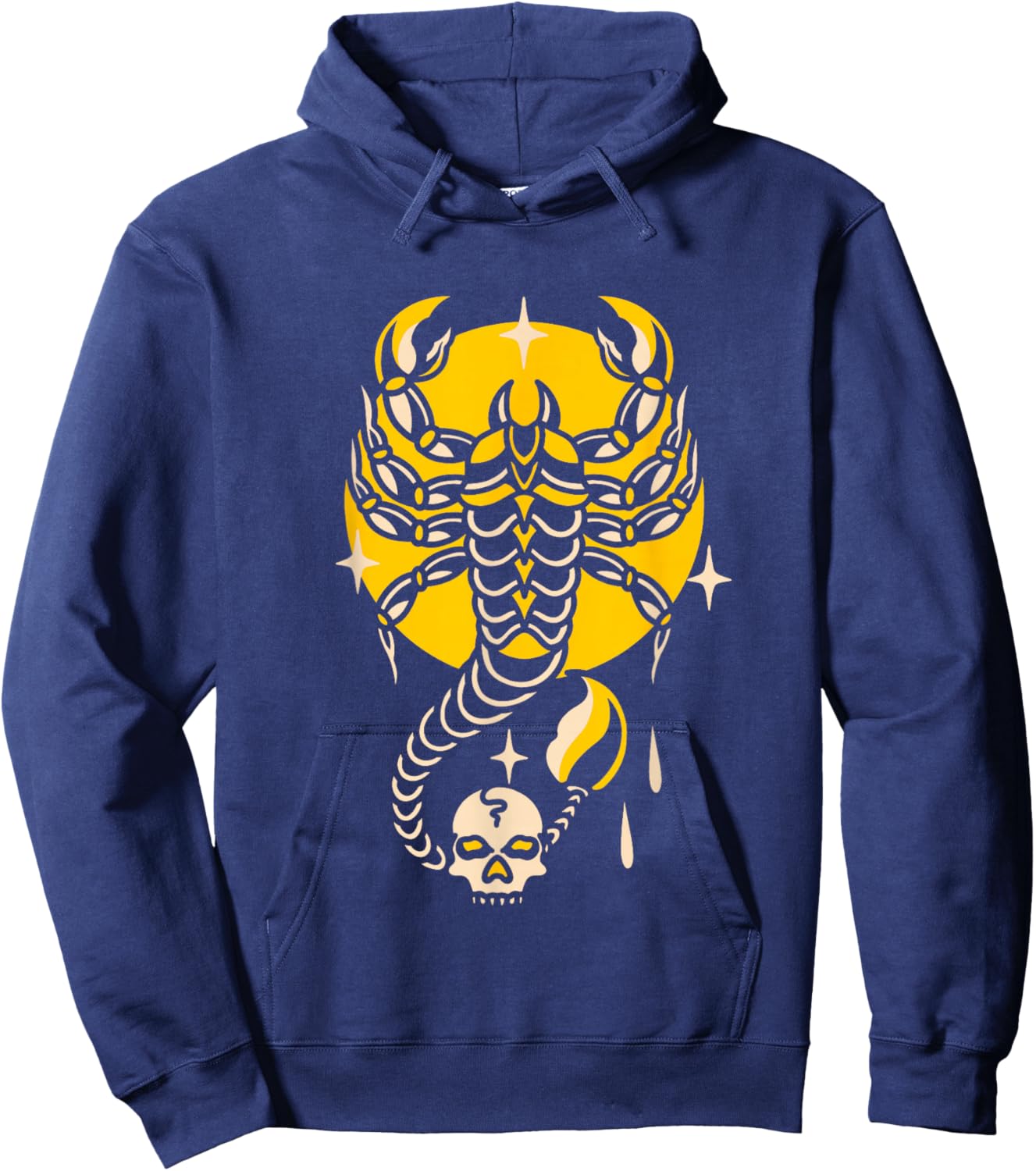 Vintage Traditional Tattoo Flash Old School Tattoo Artist Hoodie - Hoodie | Navy