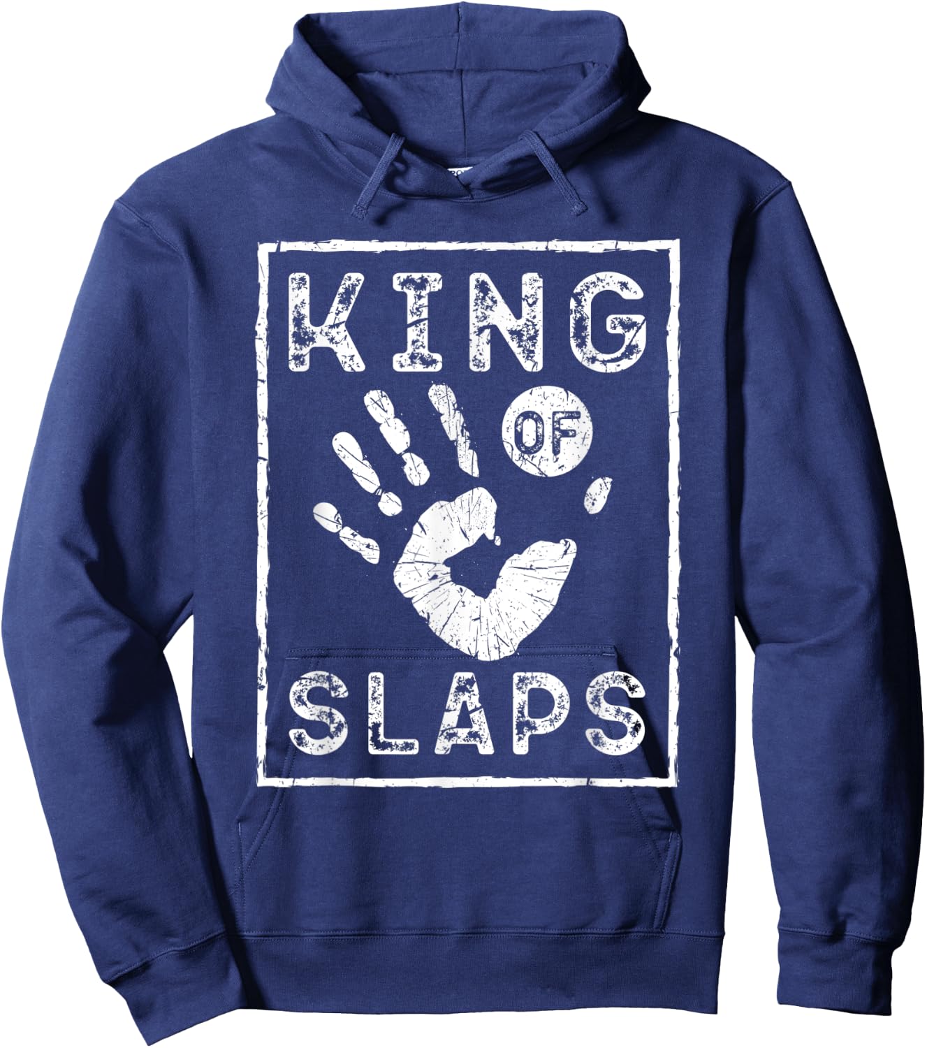 Slap Fight, King Of Slaps, Vintage Slap Fighting Hoodie - Hoodie | Navy