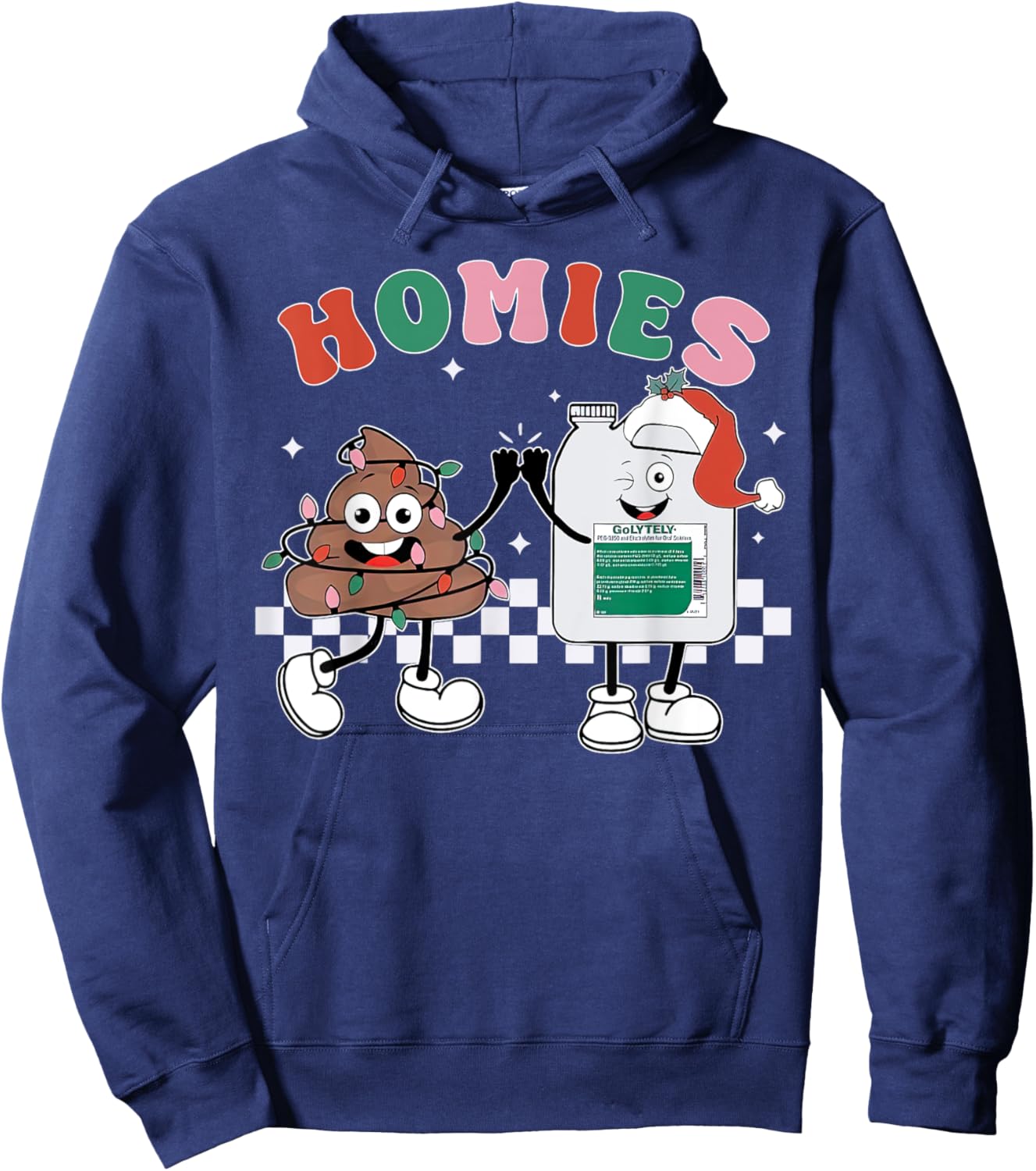 Funny Gastroenterologists Gastro Nurse Endo Nurse Christmas Hoodie - Hoodie | Navy