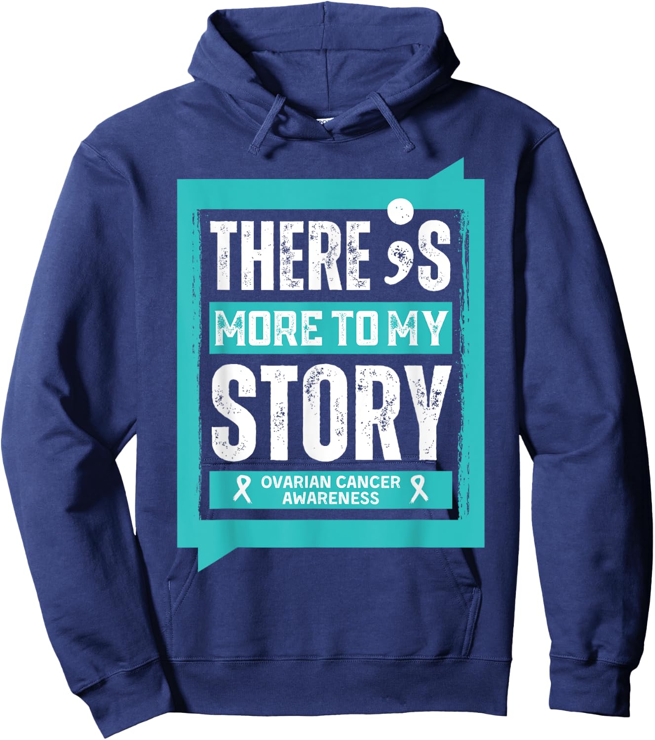 More To My Story Ovarian Cancer Disease Hoodie - Hoodie | Navy