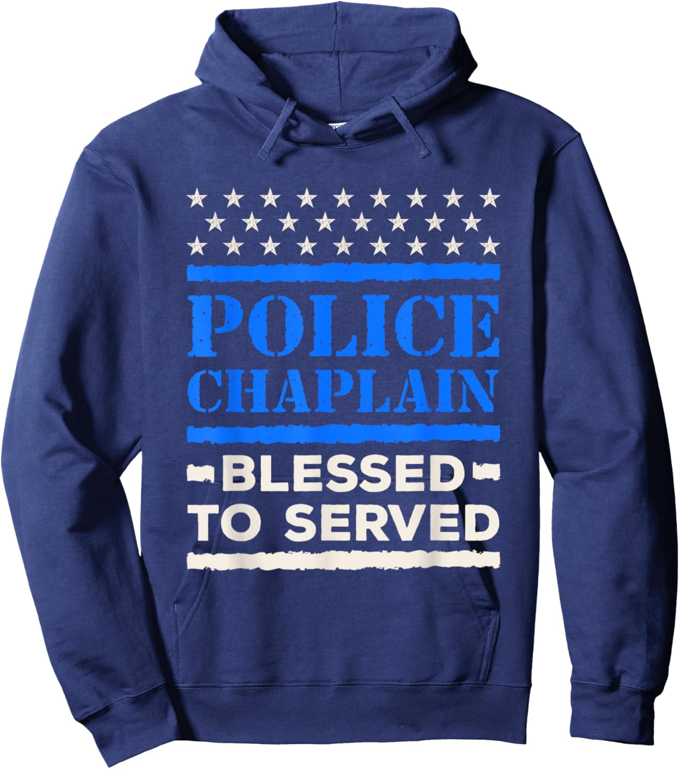Police Chaplain Law Enforcement Blessed to Serve Hoodie - Hoodie | Navy