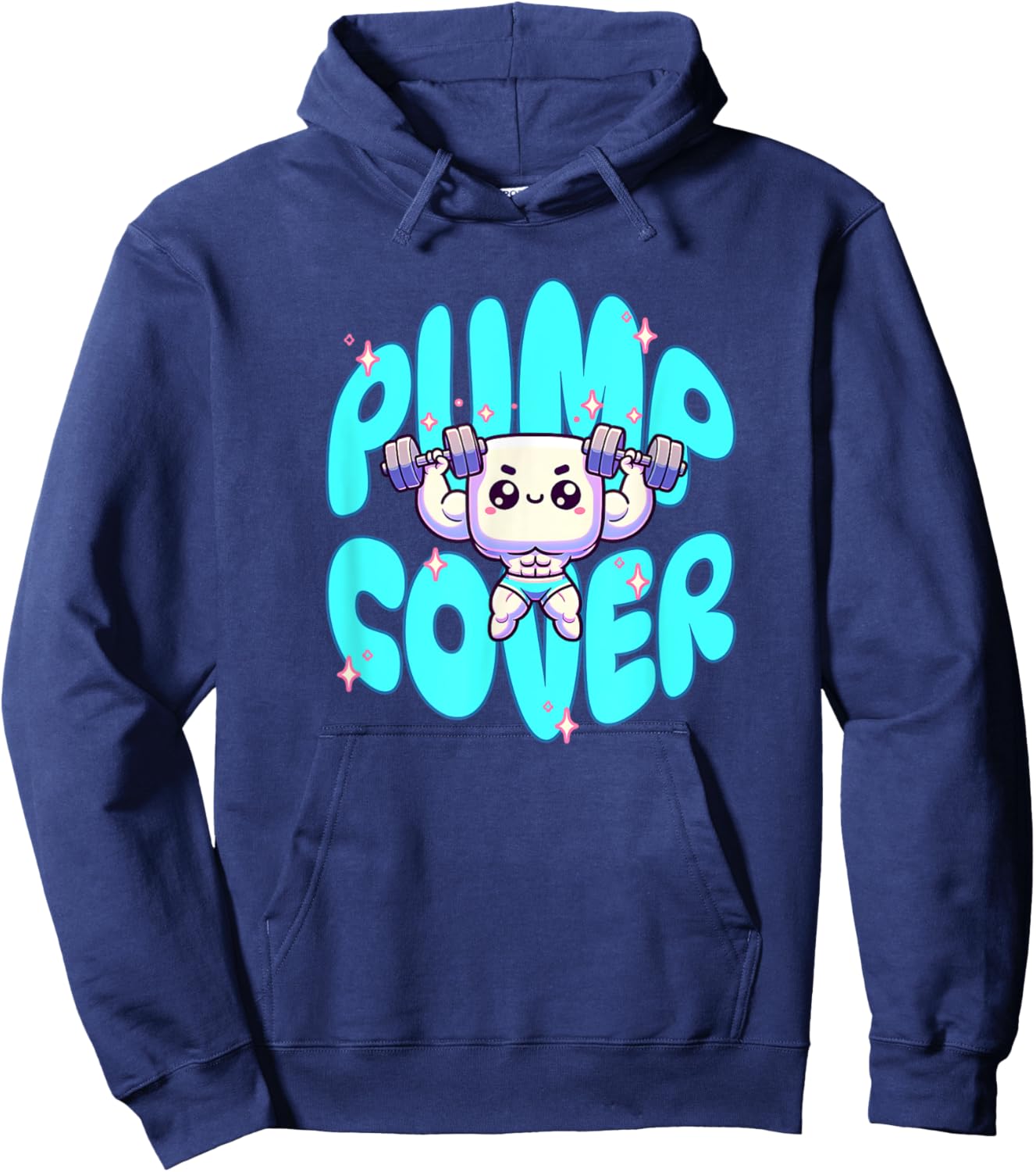 Pump Cover - Gym Fitness Pump Workout Sleeper Build Hoodie - Hoodie | Navy