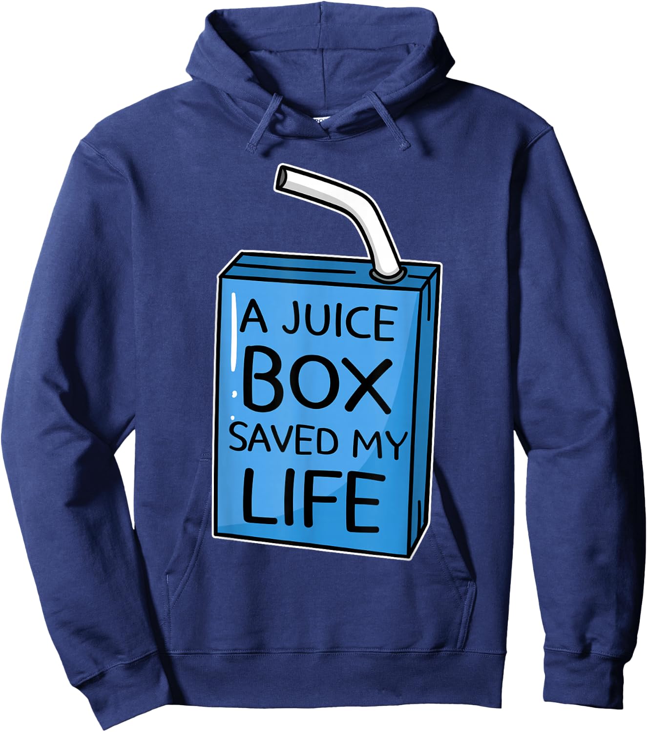 A Juice Box Saved My Life Diabetes Awareness Hoodie - Hoodie | Navy