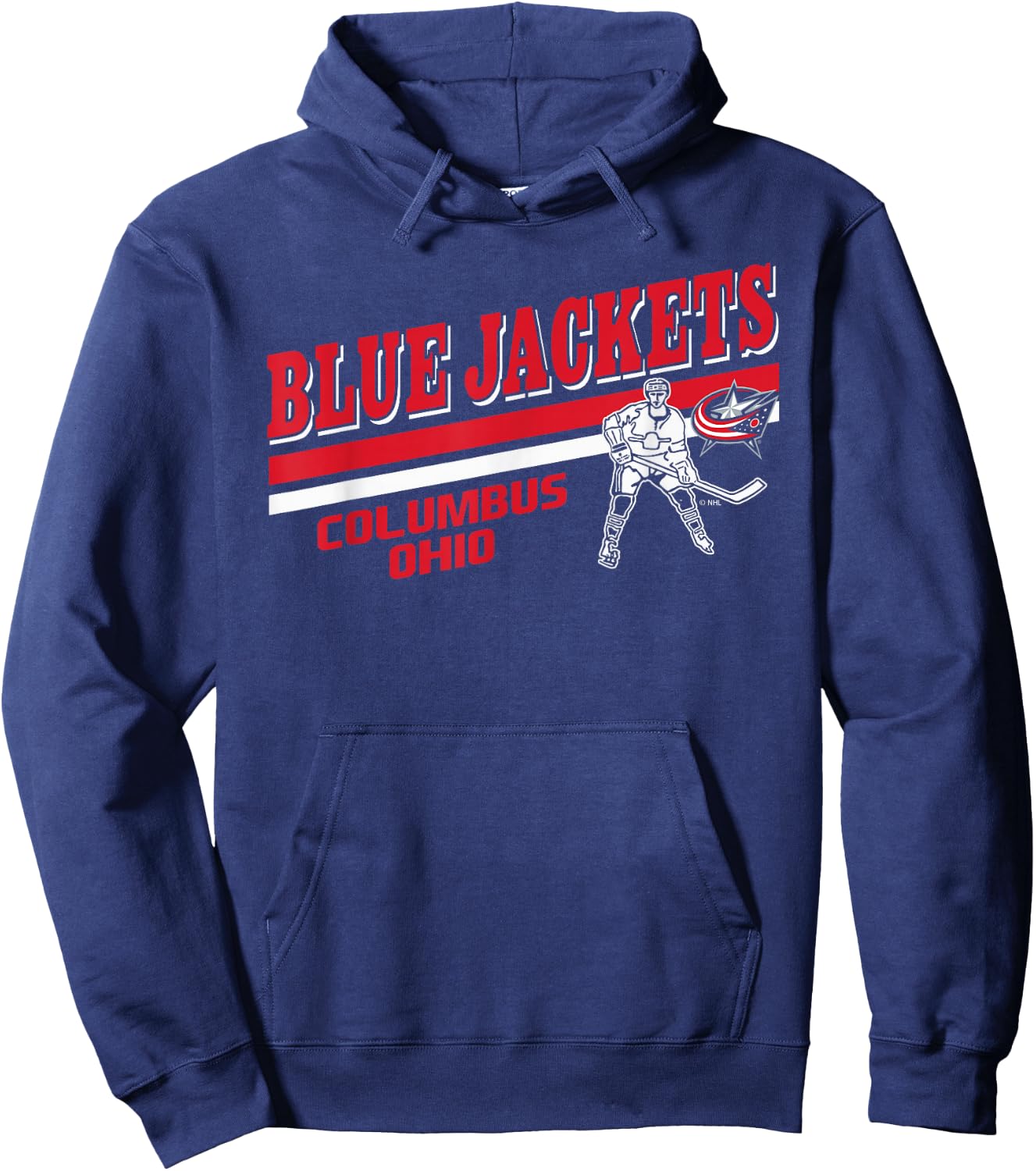 Columbus Blue Jackets Player Navy Officially Licensed Hoodie - Hoodie | Navy